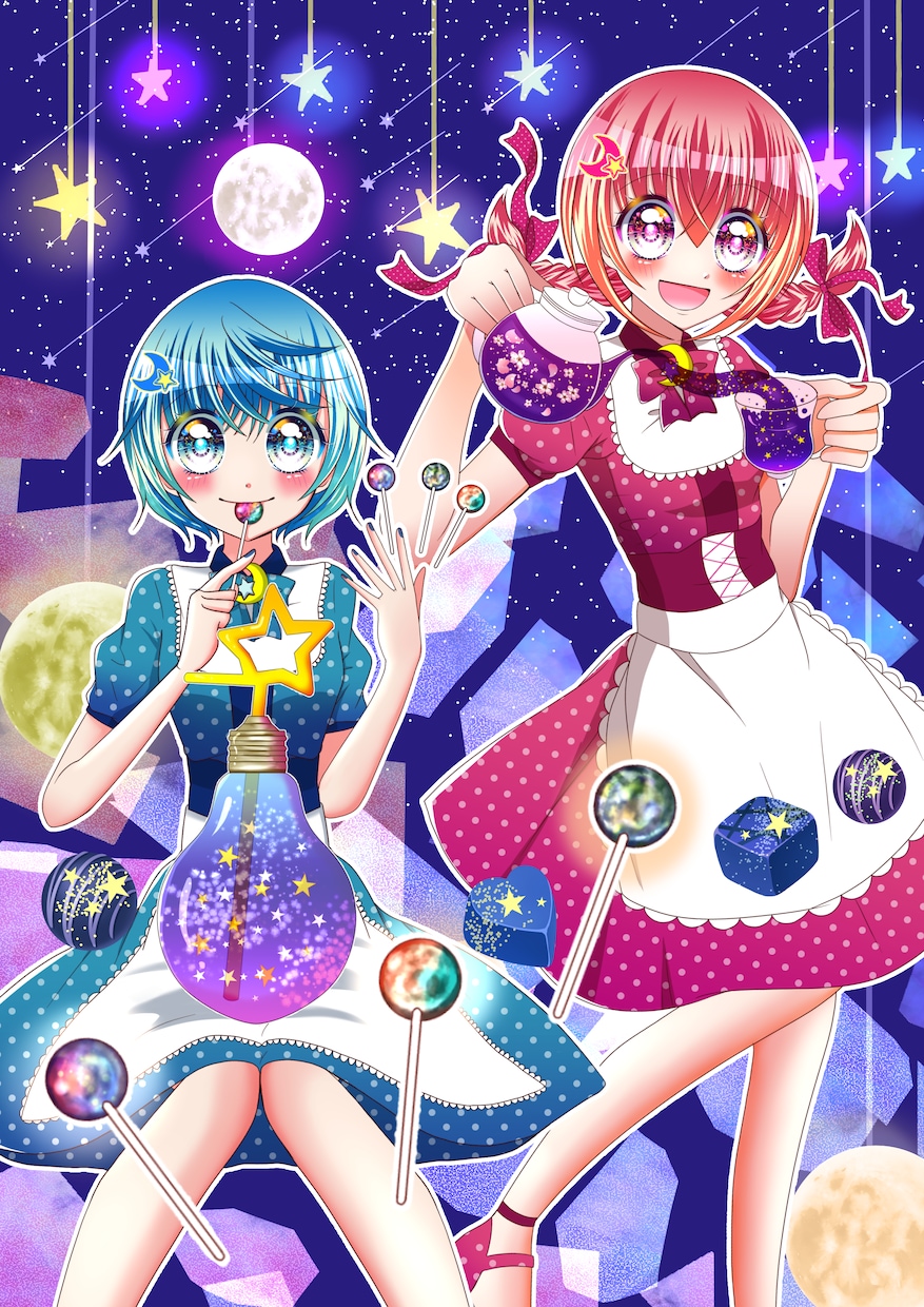 キラキラ可愛い❤少女漫画のようなイラストを描きます スピード納品！即日OK◎ご相談下さい！ イメージ5