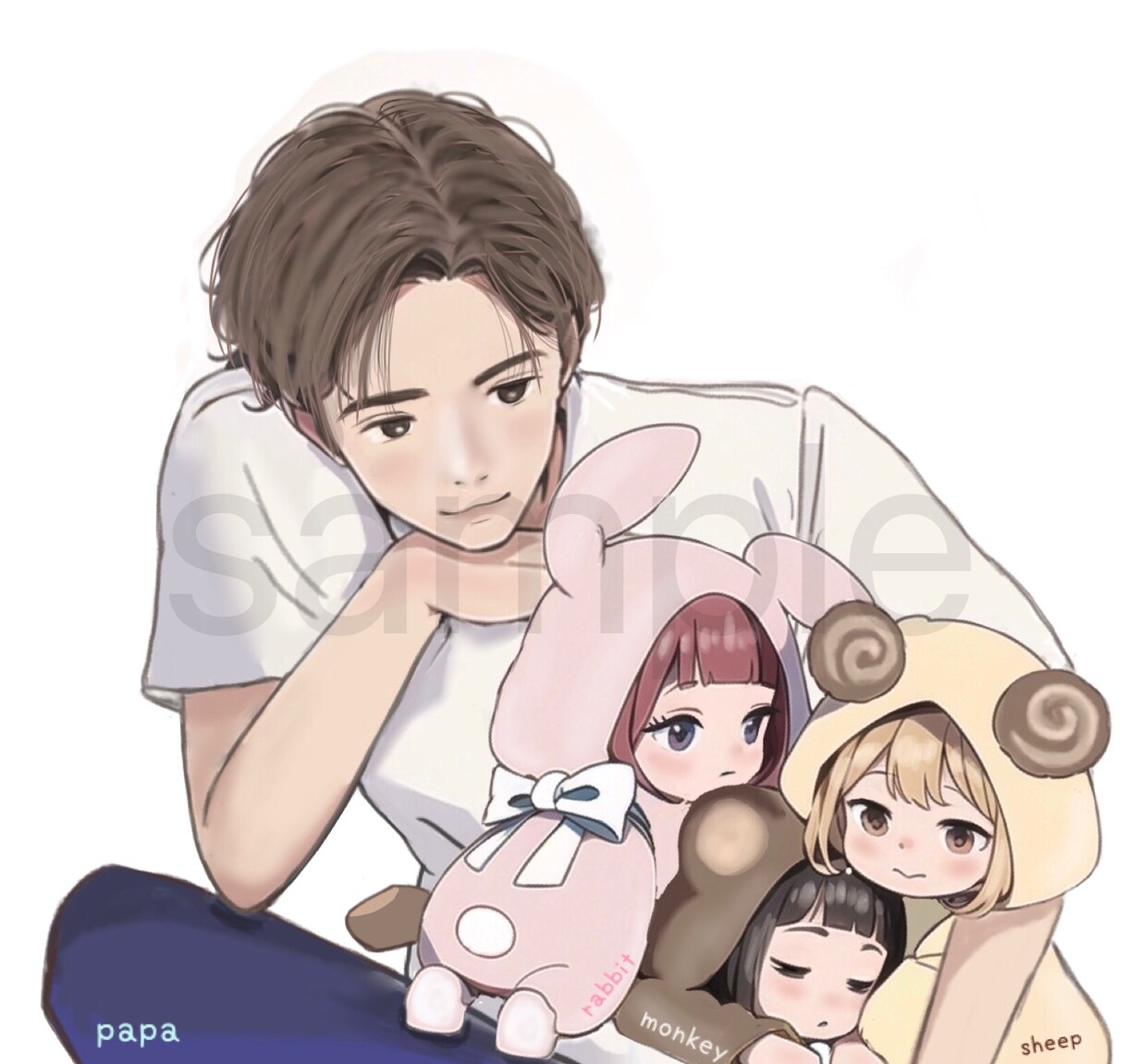 大人可愛いイラスト描きますます アイコンをオリジナルイラストにしてみませんか イメージ8