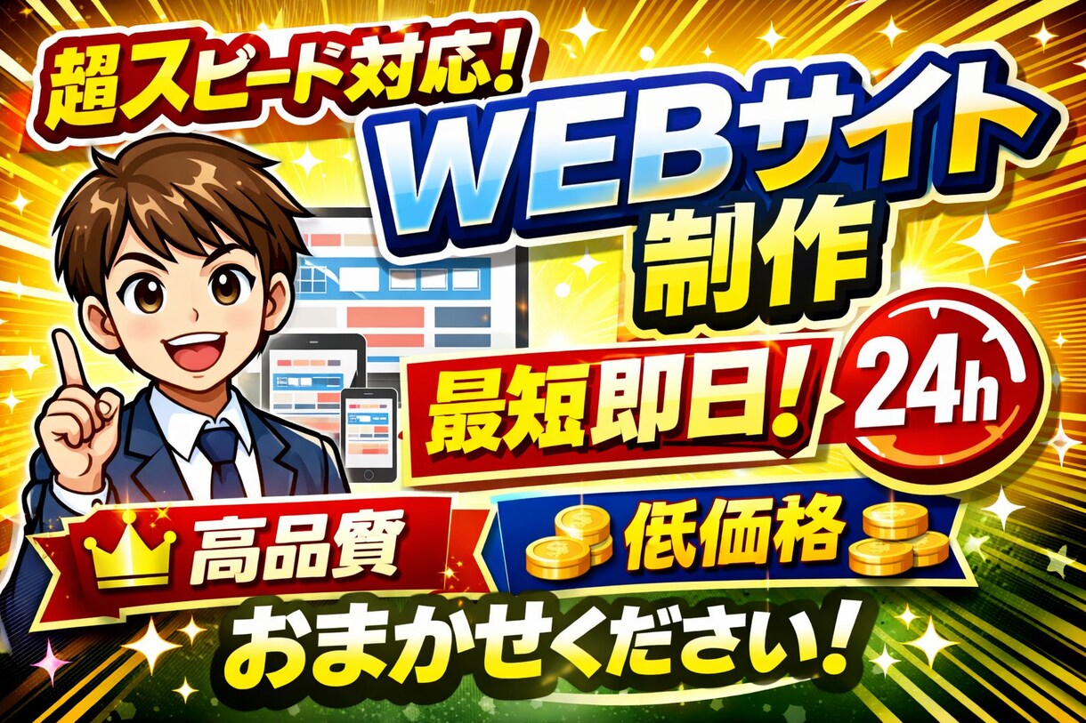 スピード重視でジャンル問わずWEBページ作ります どんなジャンルにおいてもイメージを形にします イメージ1