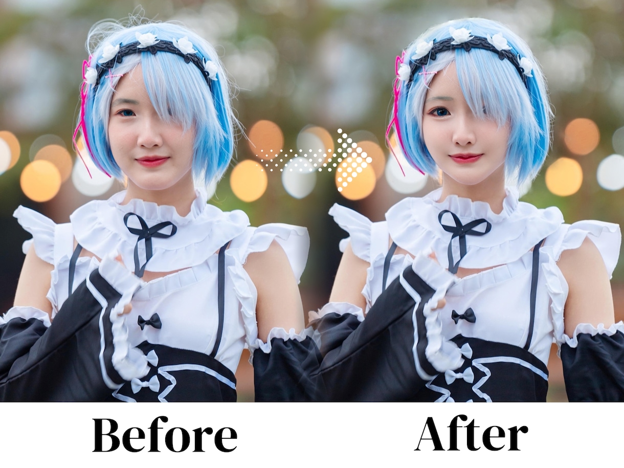 自然な美肌から劇的コスプレ加工まで承ります 最短3日納品！自撮りも一眼レフもOK！あなたの理想を形に イメージ2