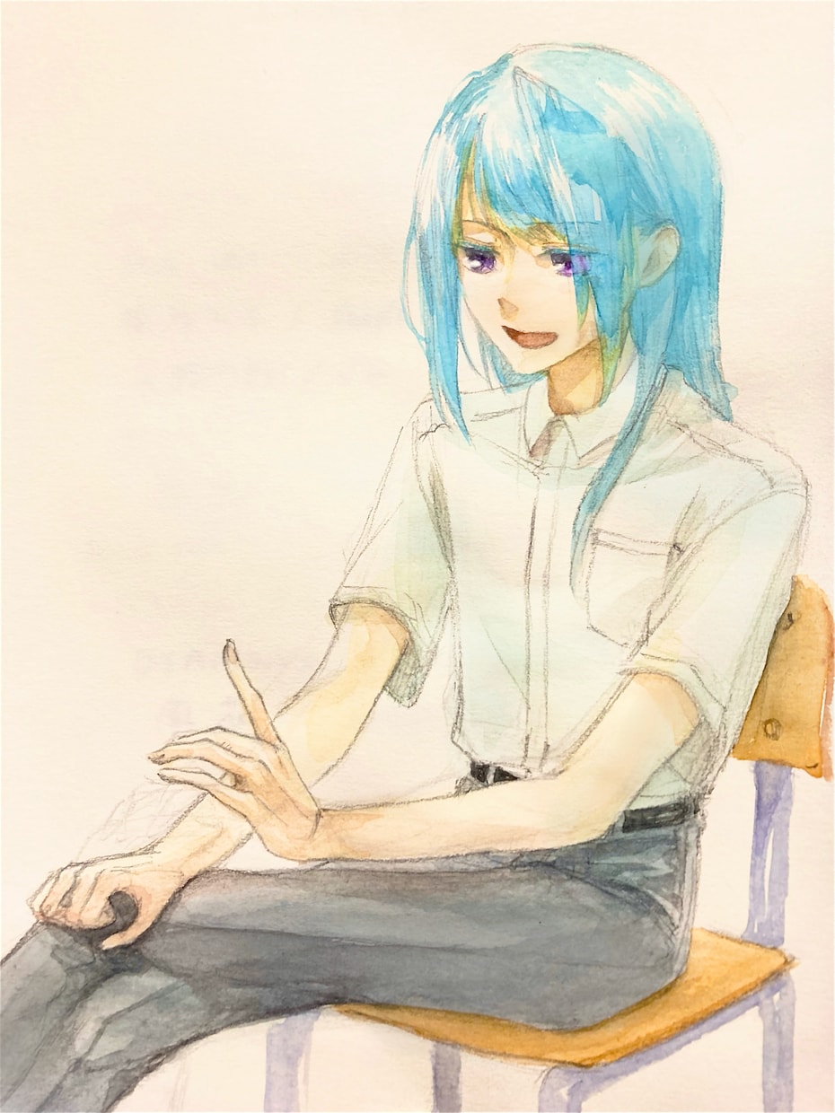 あなたの創作キャラををアナログ水彩で描きます 額装・現物発送も。あなたの「うちの子」描かせてください！ イメージ5