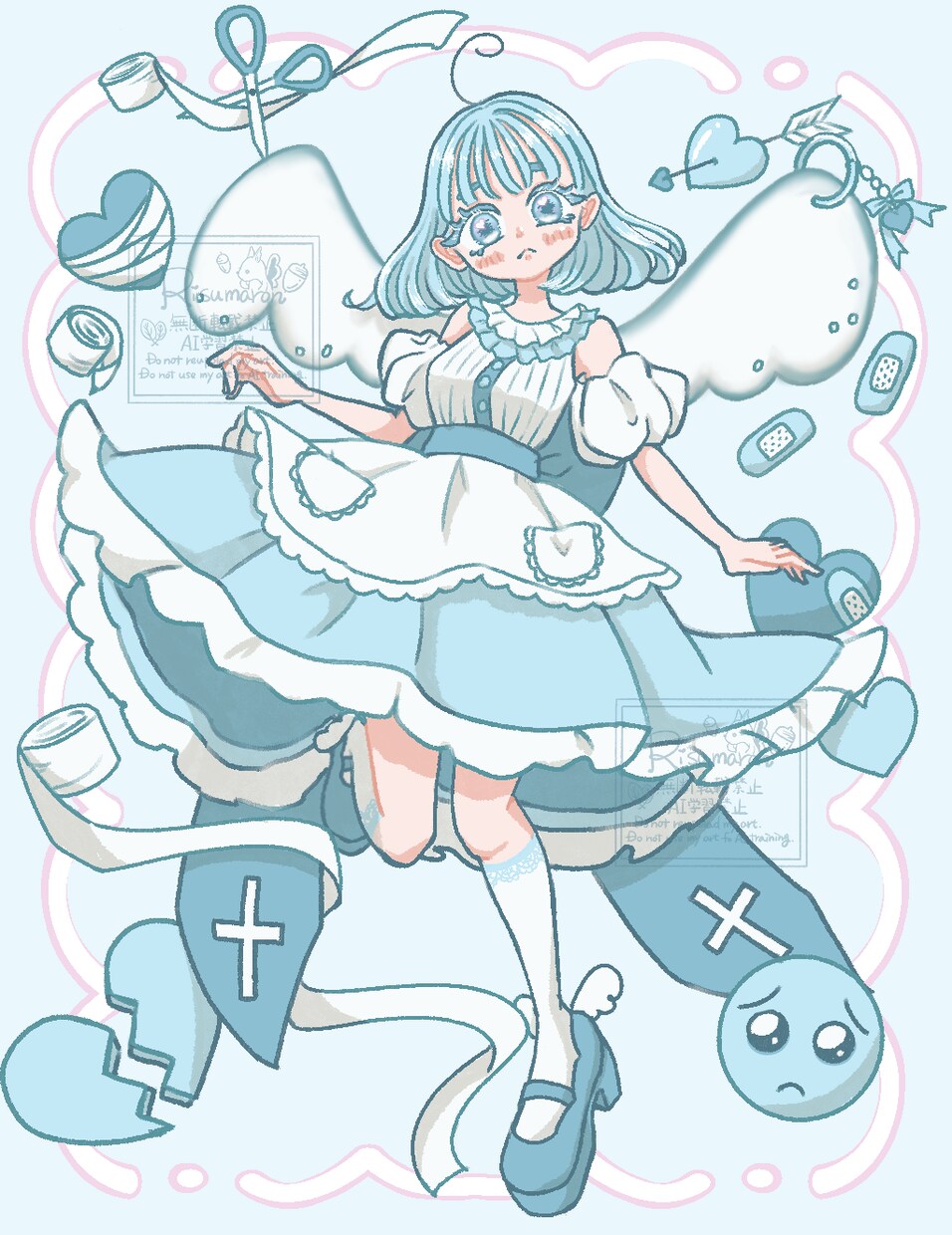 ふんわりかわいい女の子描きます グッズ作成などへ　リボンとフリルがポイント！ イメージ2