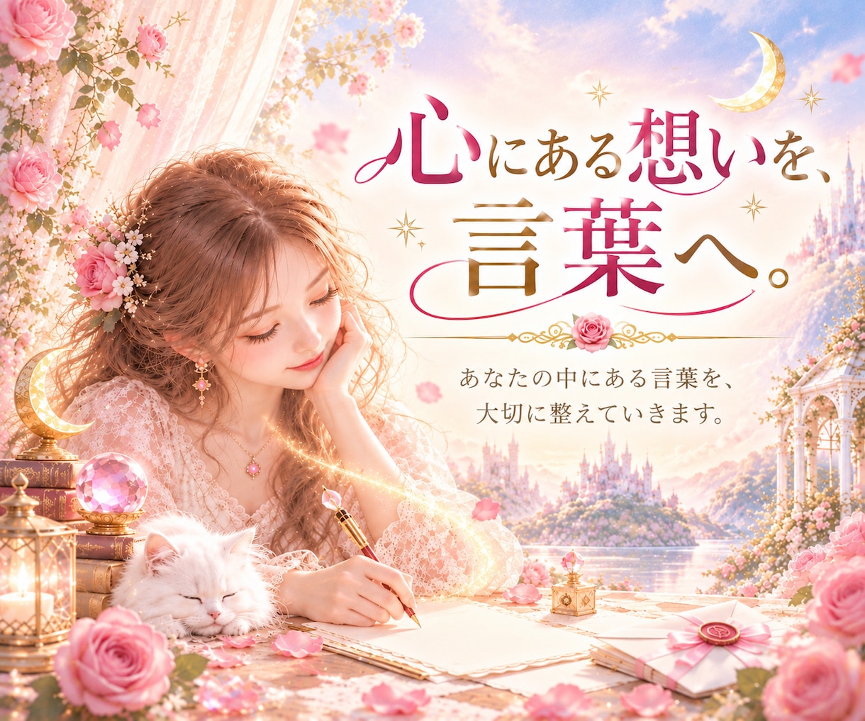 大切な人へ伝えたい想いを丁寧に言葉にします 心にある本当の想いを、あなたらしい言葉へ丁寧に整えます イメージ3