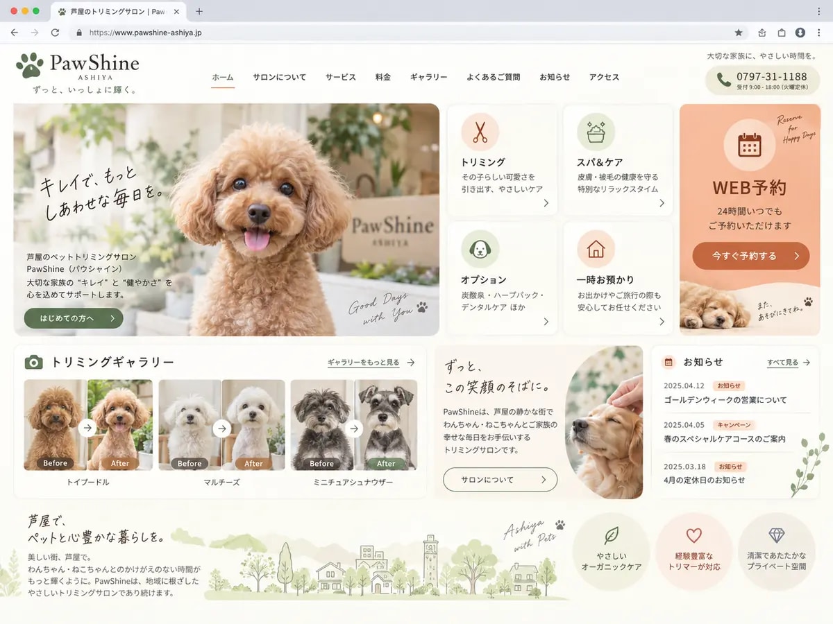 店舗・会社の魅力が伝わるホームページを制作します スマホ対応・基本SEO込み。公開後の改善も相談できます イメージ10
