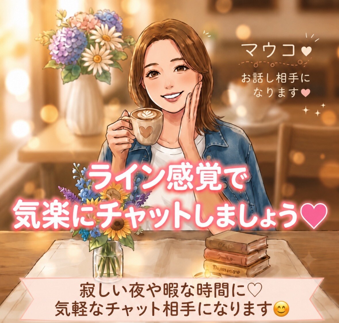気軽にチャットでお話しします 気を遣わずに話せるチャット相手です^_^ イメージ1