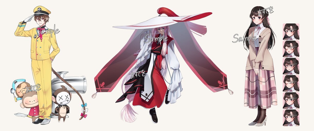 貴方の頭にいるキャラクターをデザインします TRPGのキャラクターや動画に使う立ち絵にどうぞ！ イメージ1