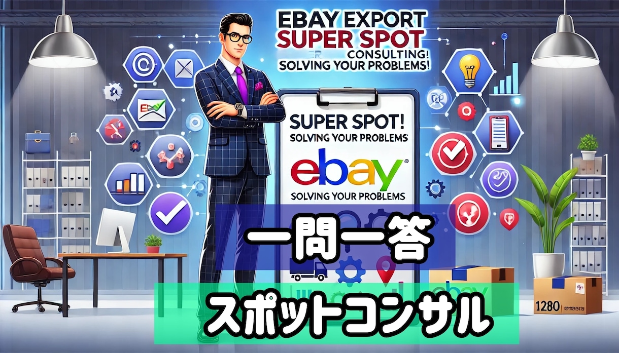 ebay輸出超スポットコンサル！問題点を解決します 現役トップセラーがあなたの悩みをサクッと解決します！ イメージ1