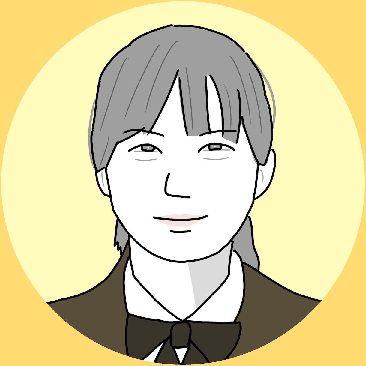 ピシッとした似顔絵アイコン描きます シンプルで見やすい似顔絵です！ イメージ5