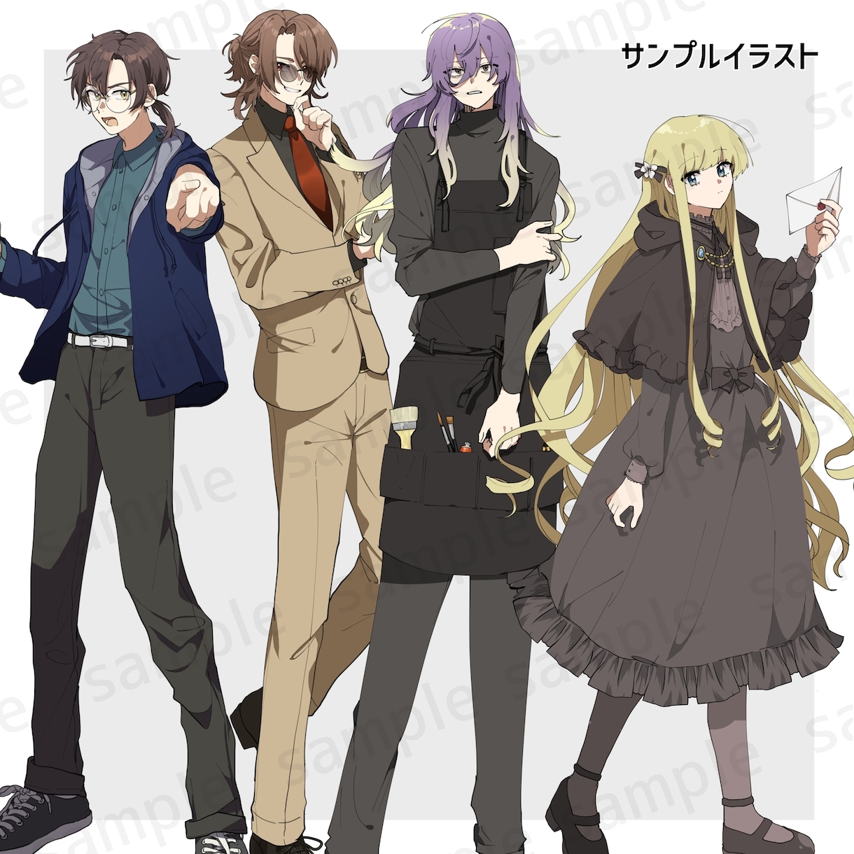 TRPG向けの立ち絵制作いたします アニメキャラクターのように動きや表情豊かなイラスト描けます！ イメージ3