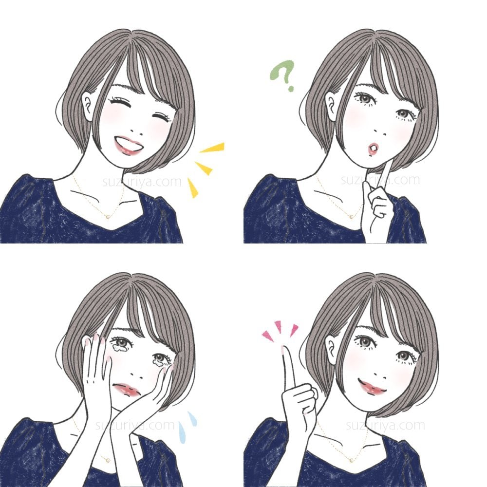 おしゃれな女の子・ガールズイラスト描きます 大人かわいい、アナログ風の女性イラストです。アイコン・名刺に イメージ10