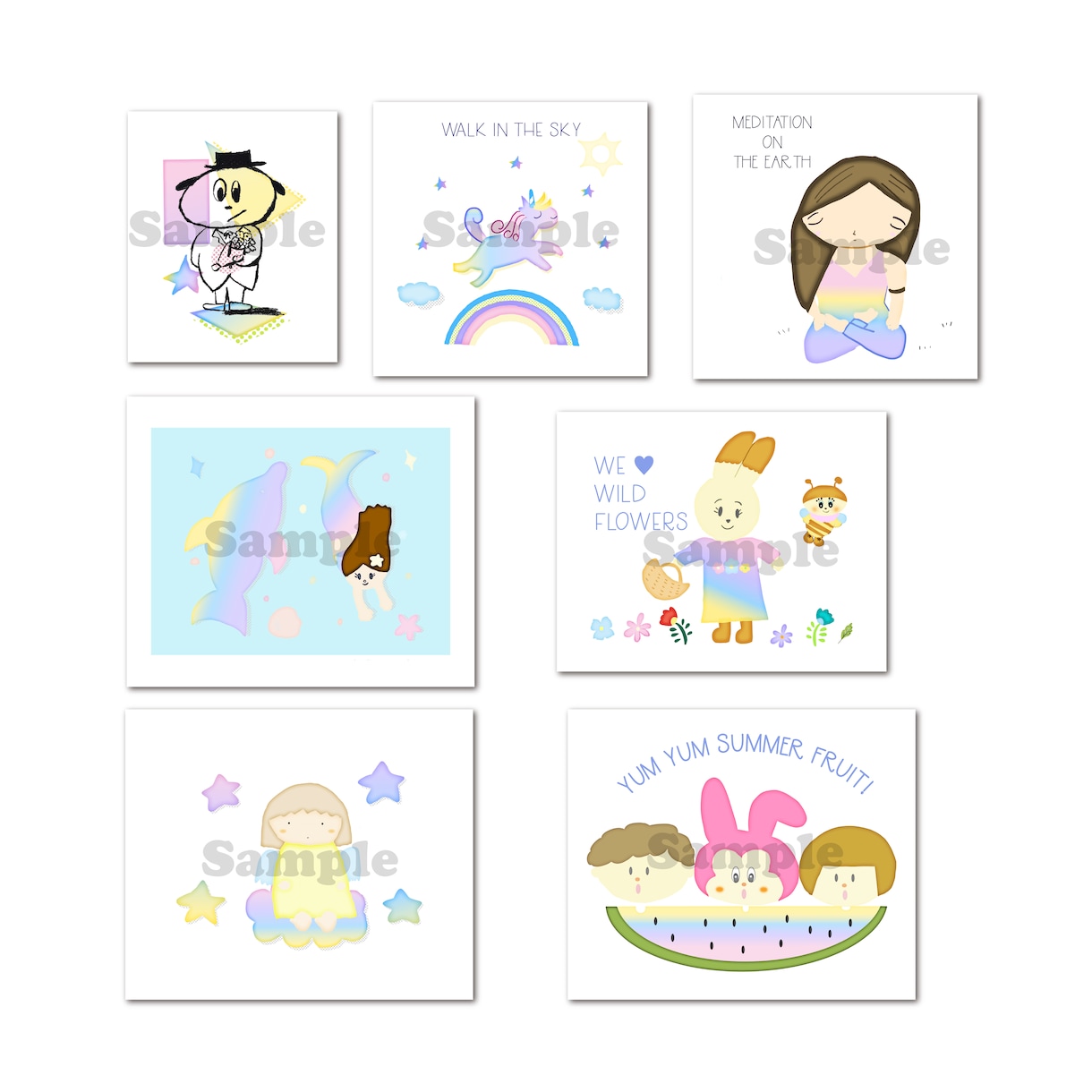 絵本系かわいいイラスト描きます 女性、子供向けのかわいい、ナチュラルなイラスト イメージ1