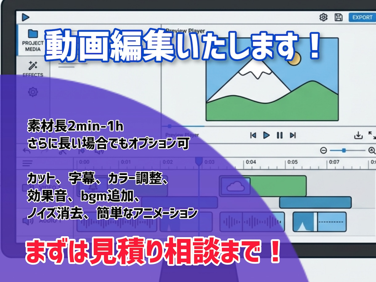 動画の制作致します とにかく動画を用意したい人へ、 イメージ1