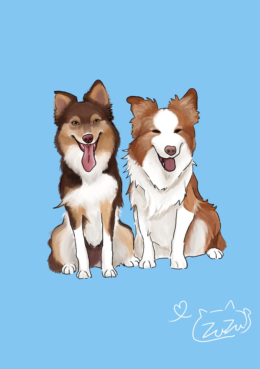 ウチの子イラスト描きます 大切なペットのイラストを描かせてください！【模写】 イメージ2