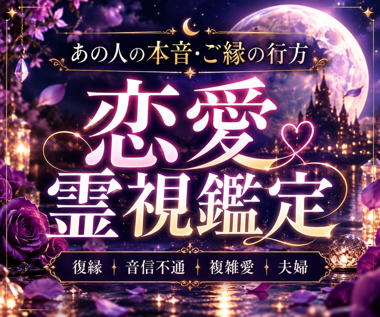 恋愛霊視｜縁路霊視で本音と恋の分岐点を読み解きます ご縁の結び目を霊視し、恋の分岐点を読み解きます イメージ1