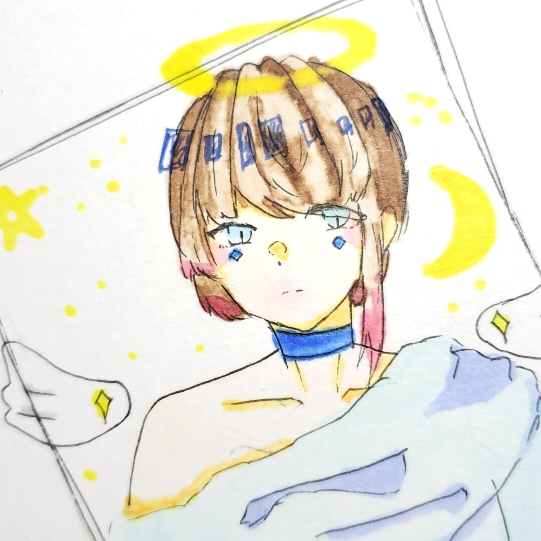 アナログイラスト(肩から下無し)描きます 安くアナログイラストを手に入れたい！！という方にオススメです イメージ2