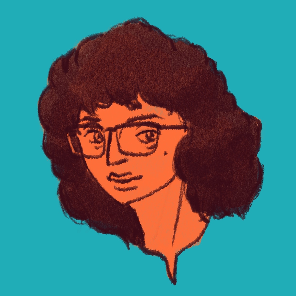 似顔絵を描いてSNS用のアイコンを作ります 古い印刷物のような色彩で、一味違うアイコンに。 イメージ3