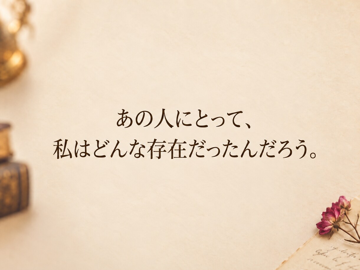 名前の付けられない関係をひも解きます 人を想う気持ちは、 いつもきれいに一種類に説明できない。 イメージ5