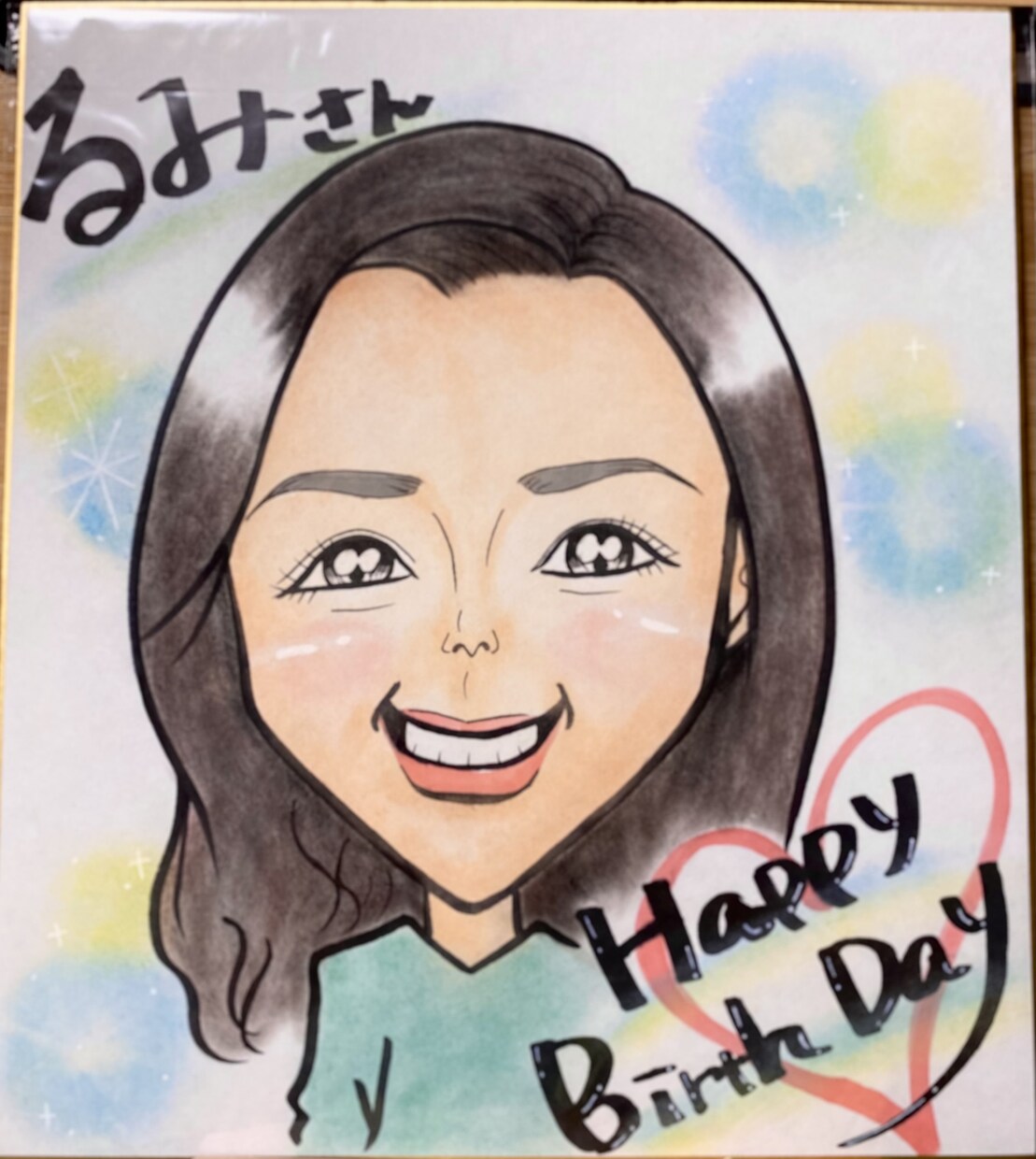 ギフトにぴったりの似顔絵を手書きで制作致します 結婚・還暦・誕生日・七五三等のお祝いに心温まる似顔絵書きます イメージ1