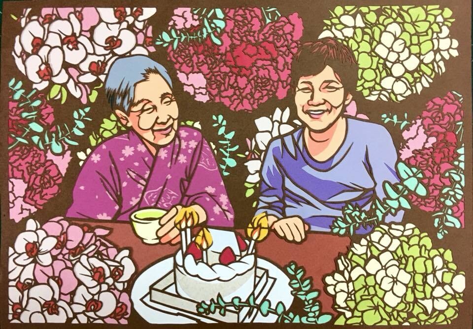 あなたの思い出写真を”カラフル切り絵”で再現します 南米在住切り絵アーティストによる世界で一つの繊細な紙の芸術！ イメージ2