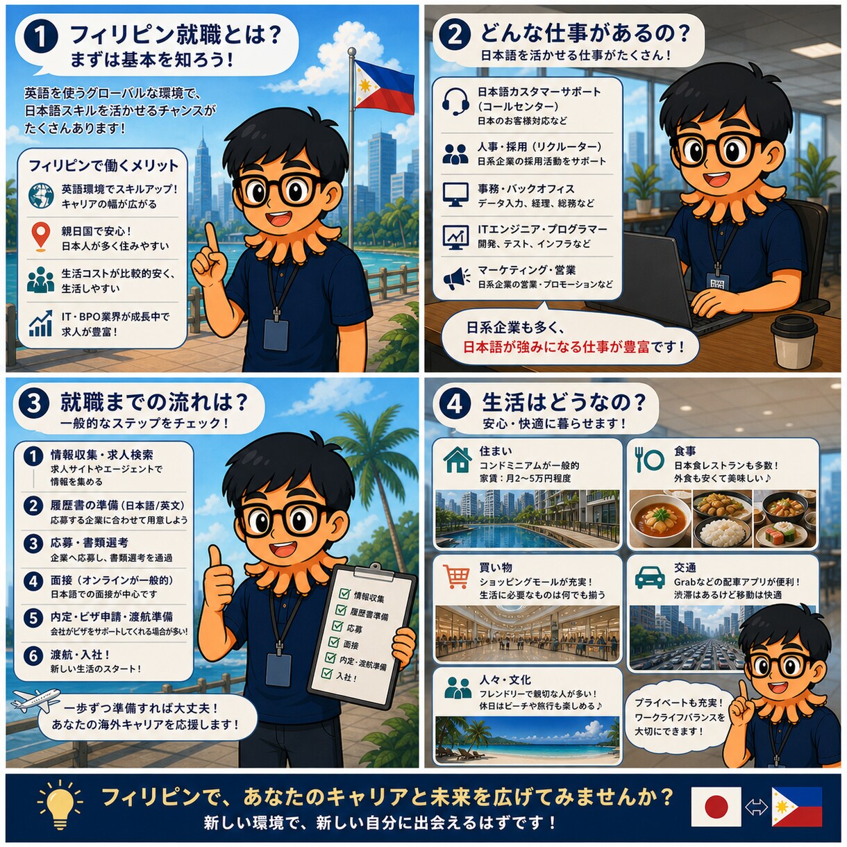 フィリピン就職希望者にキャリアアドバイスをします フィリピンで働きたいそこのあなたへ イメージ1