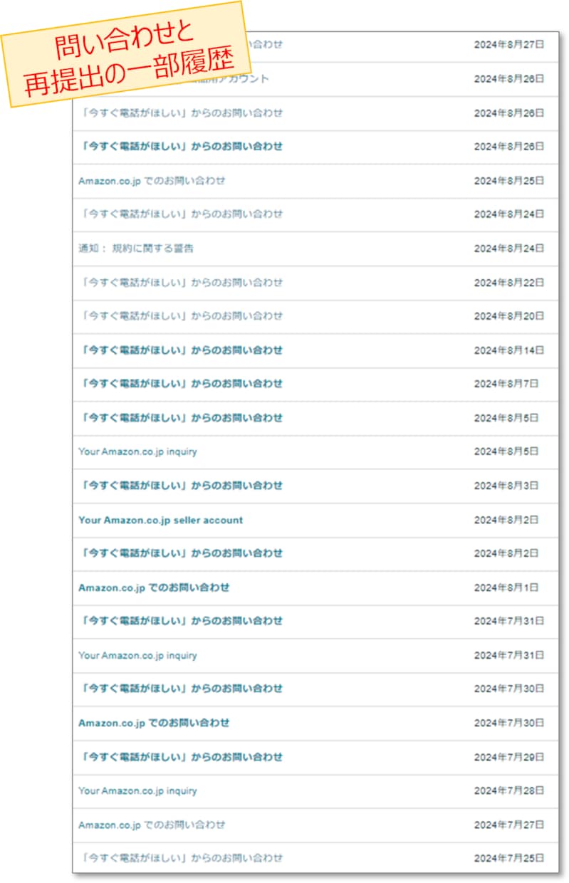 Amazon 審査通過した改善計画書を販売します 10回以上の再提出を経て2024年9月頭に審査通過した現物 イメージ4