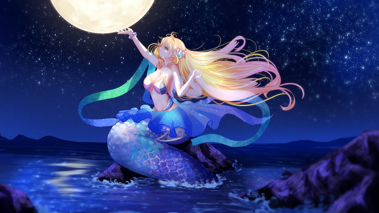 高彩度で美麗なイラストを描かせていただきます 動画用サムネイルなど目を引く一枚が欲しい方へ イメージ4