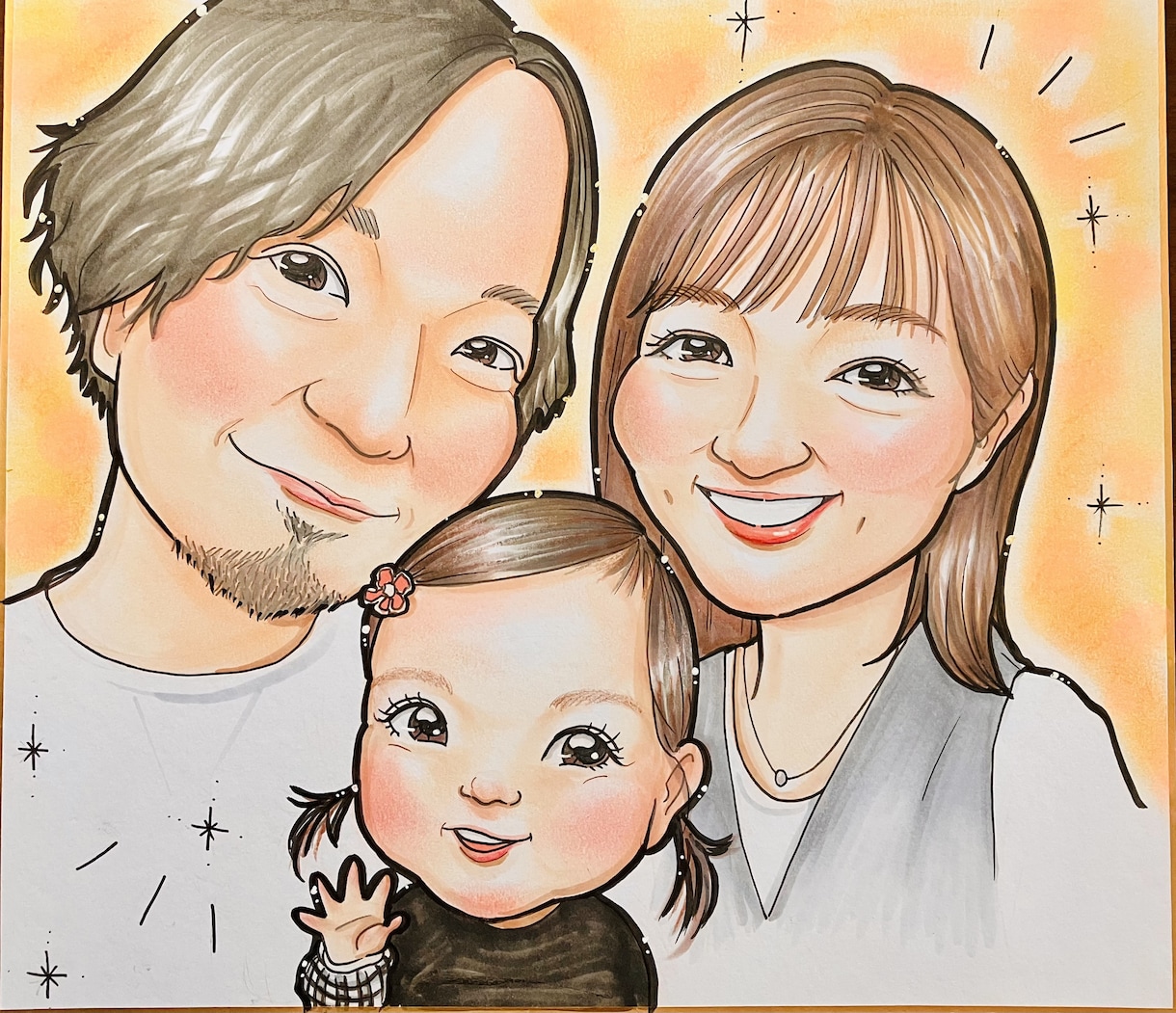 贈った瞬間笑顔が生まれるあたたかい似顔絵描きます 還暦・誕生日・ウェディング、大切な人への一生モノの贈り物 イメージ8