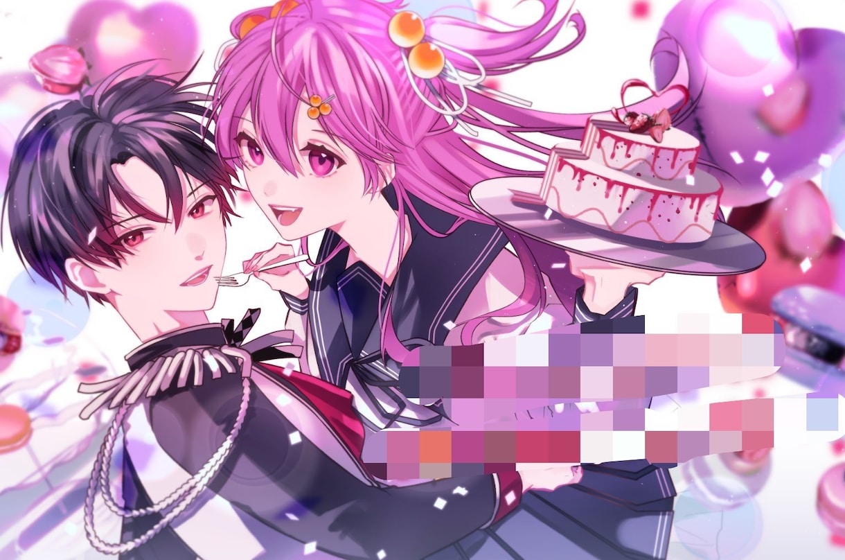 配信活動者さま応援•イラスト承ります 配信活動を彩る人物イラストを制作します イメージ4