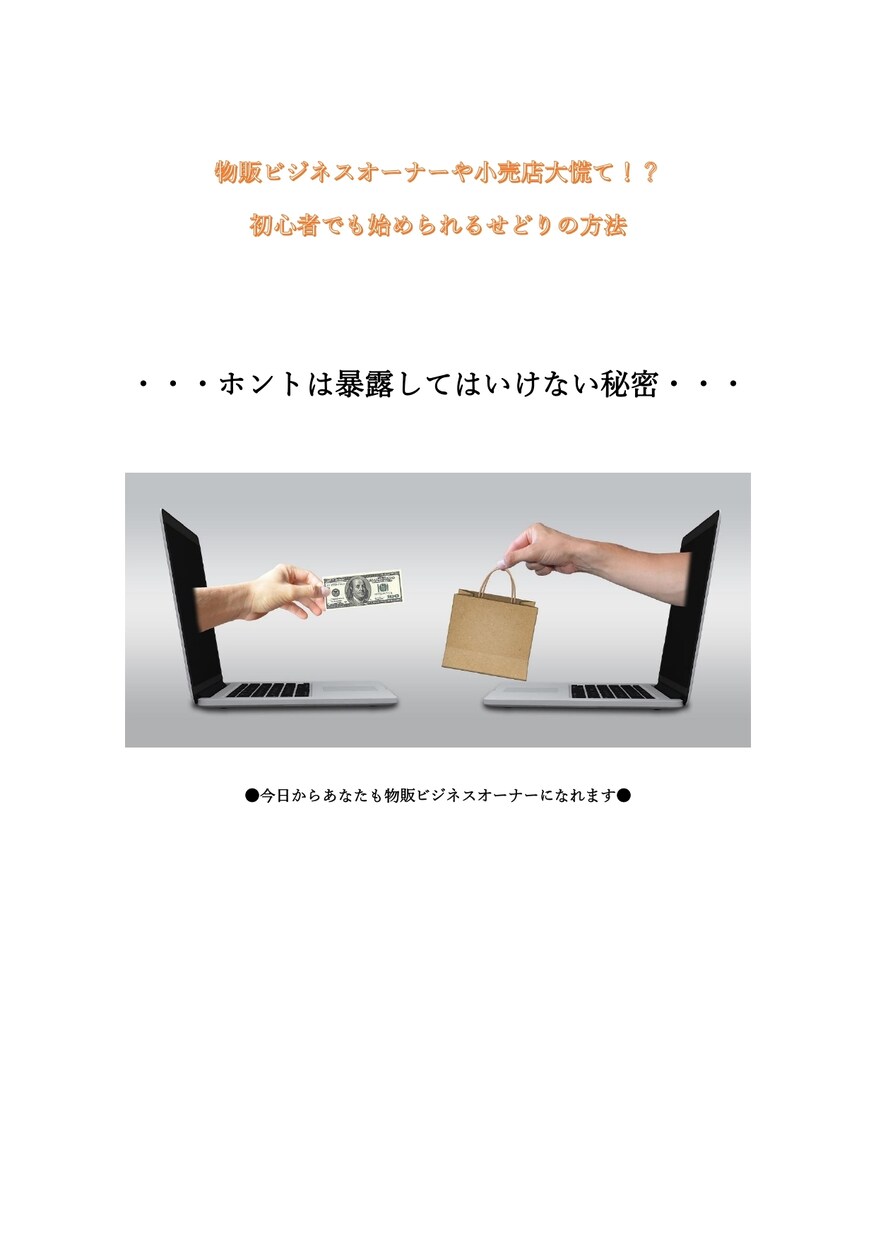 初心者でも始められるせどりの方法を教えます 初心者でも始められるせどりの方法 イメージ1