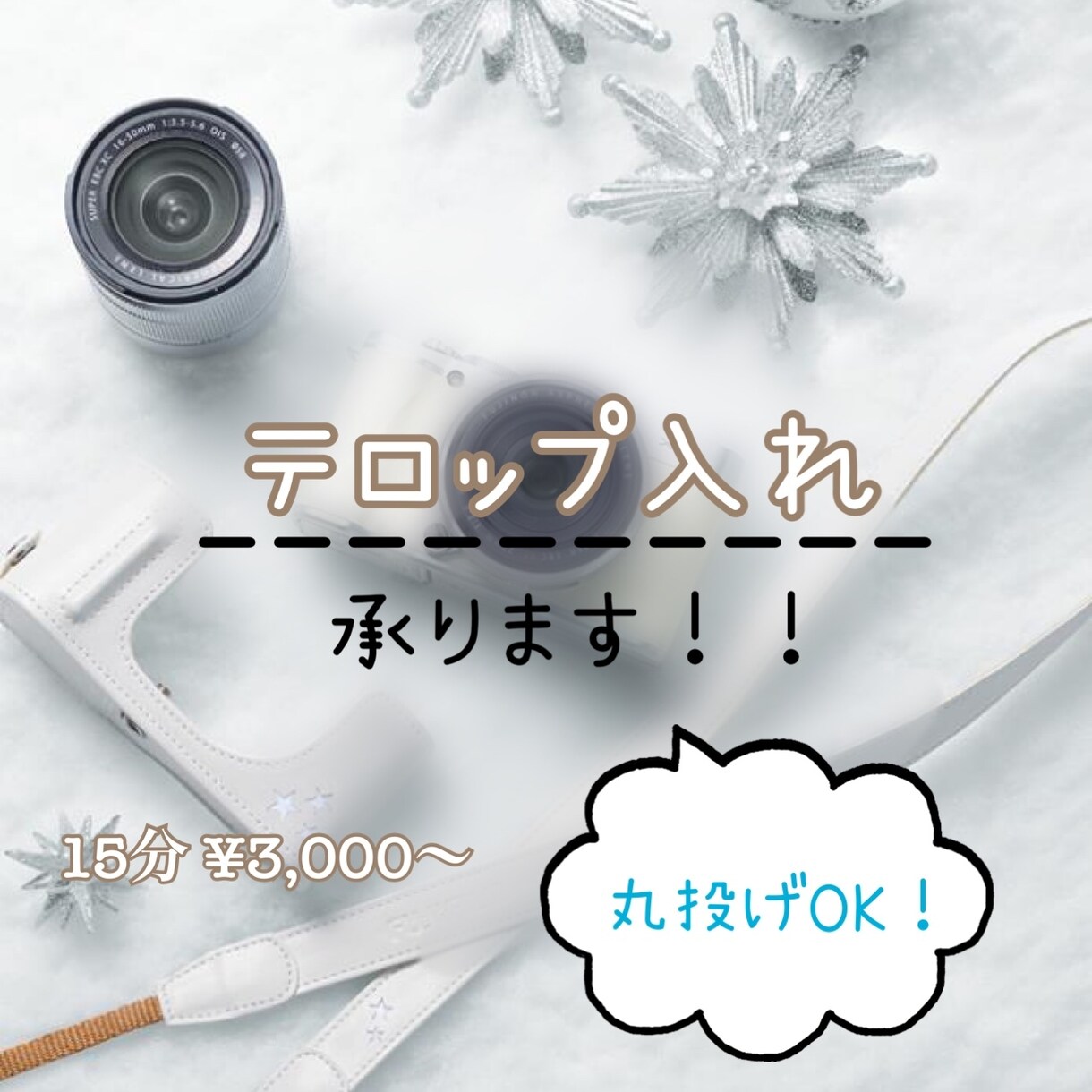 テロップ、字幕、文字起こし代行します めんどくさいフルテロップ丸投げOK！ イメージ1