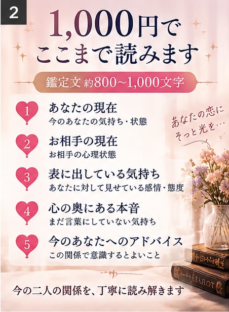連絡が減ったあの人の本音と今の気持ちを占います 既読・未読・返信が遅い言葉にしない本音まで丁寧に読み解きます イメージ2