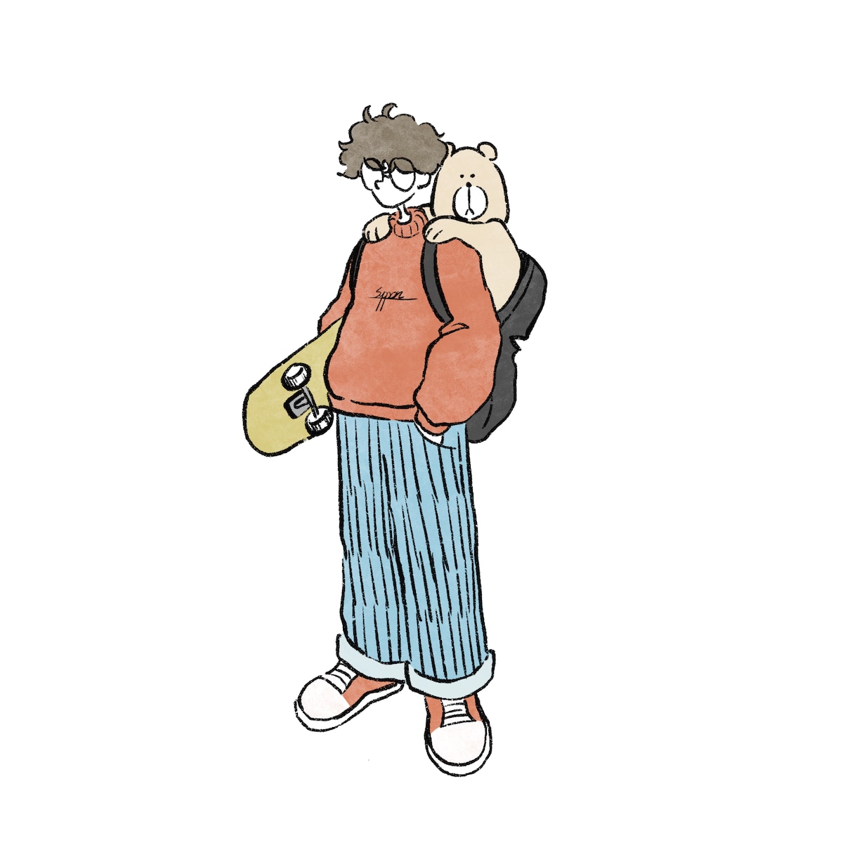 ポップで可愛いイラスト描きます 人や動物をポップに描きます！SNSのアイコンなどにどうぞ！ イメージ2