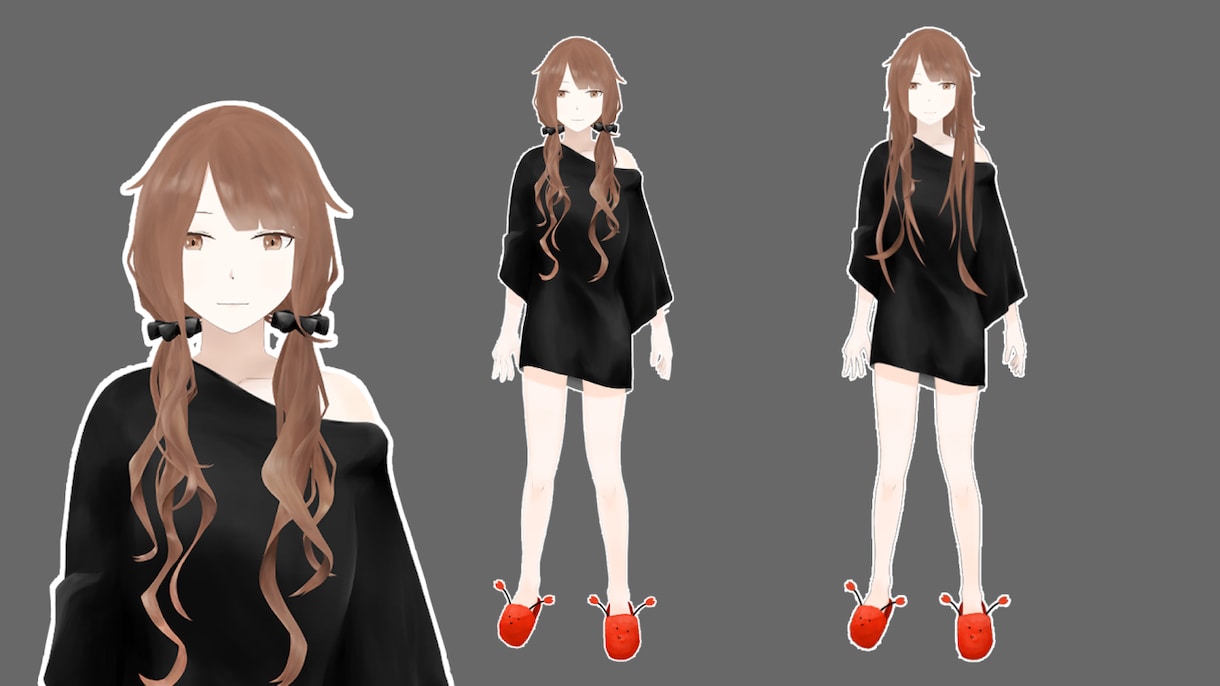 VTuber・Vライバー用モデル制作致します キャラデザからモデリングまで！独特な雰囲気をお求めの方へ イメージ2