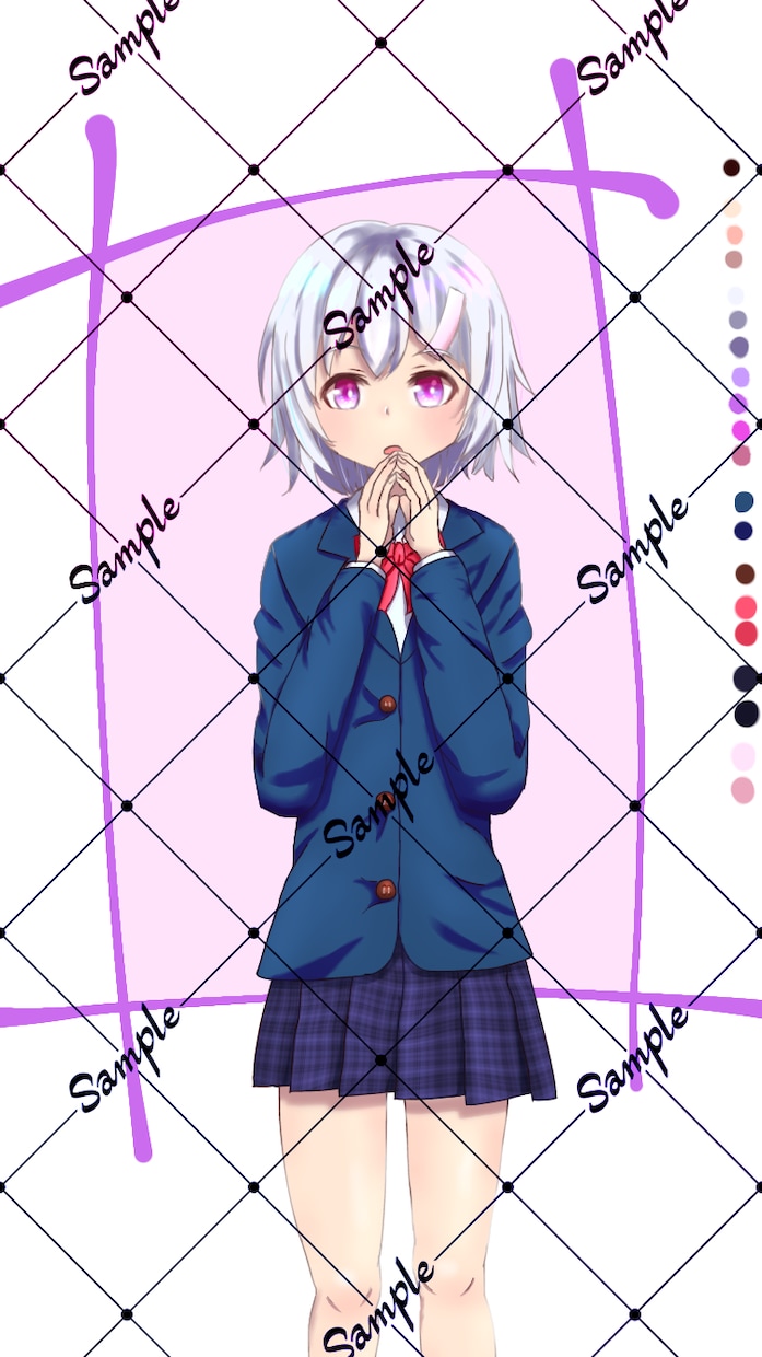 一枚絵やアイコン、サムネ等イラスト全般の制作します ◎SNSアイコン◎動画のサムネ◎配信イラスト等様々な用途に！ イメージ2