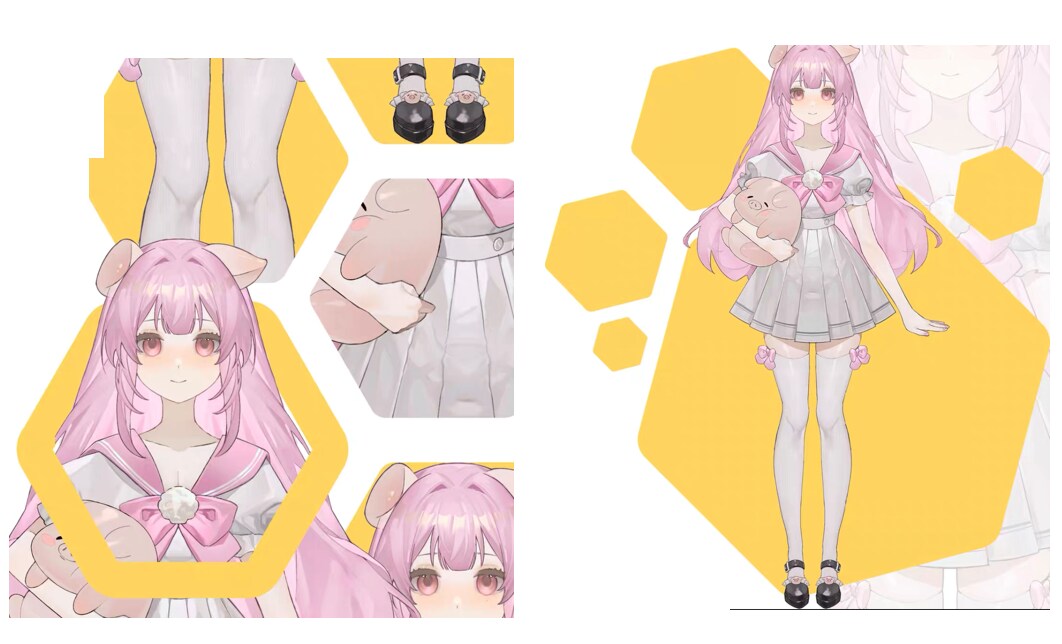 可愛い系向けの全身live2Dを提供します 魅力溢れる可愛い女の子のためのLive2Dモデリングサービス イメージ8