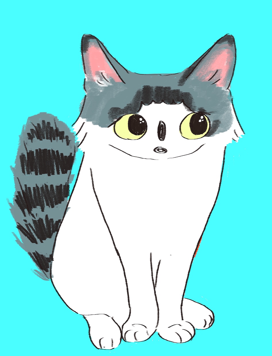 ペットの似顔絵描きます あなたのうちの子を、ポップなイラストに。 イメージ1
