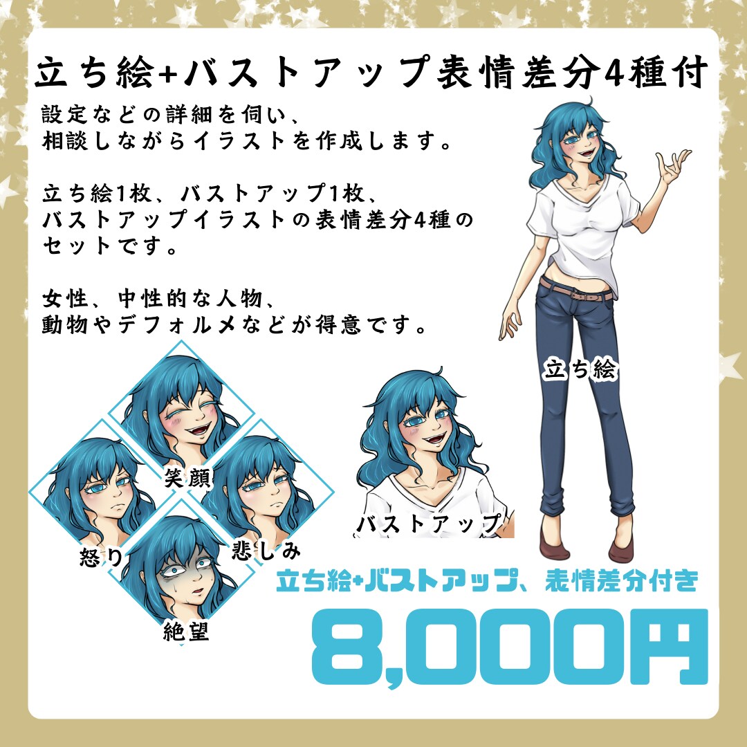 TRPGイラスト＆キャラ設定作成します ★名前とステータスだけでも作成可能 イメージ4