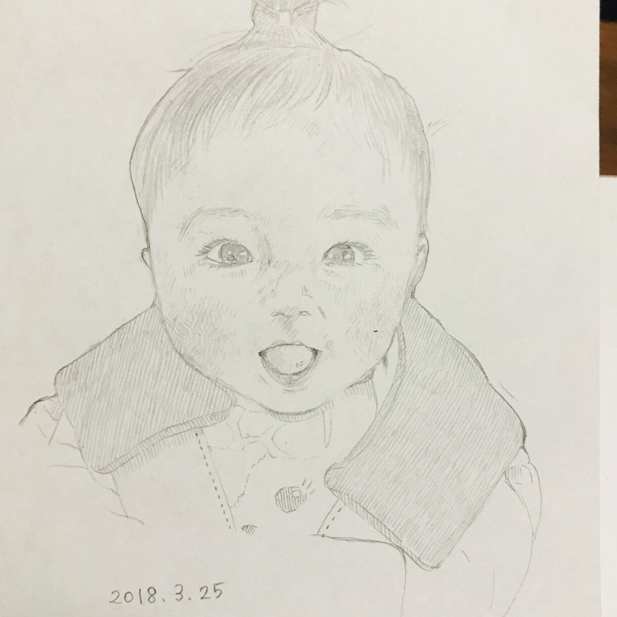 赤ちゃんやペットの似顔絵承っております 赤ちゃんの成長やペットとの思い出に残したい方 イメージ2