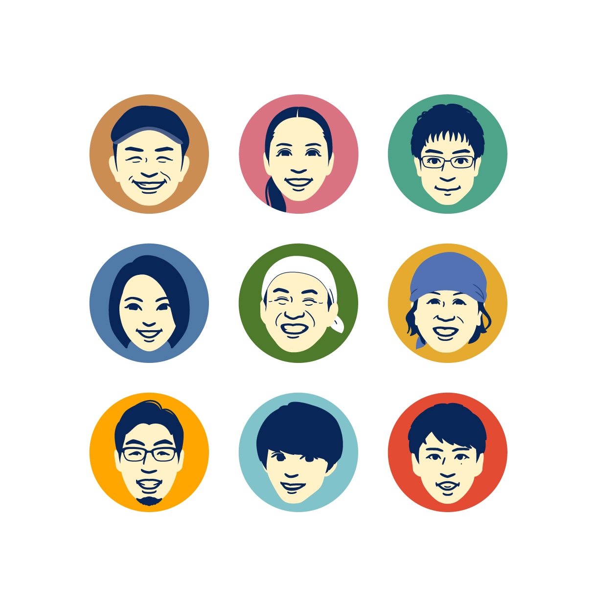 なんとなく似てるレトロでシンプルなアイコン描きます 懐かしいのに新しい。SNSで映える似顔絵アイコン イメージ5
