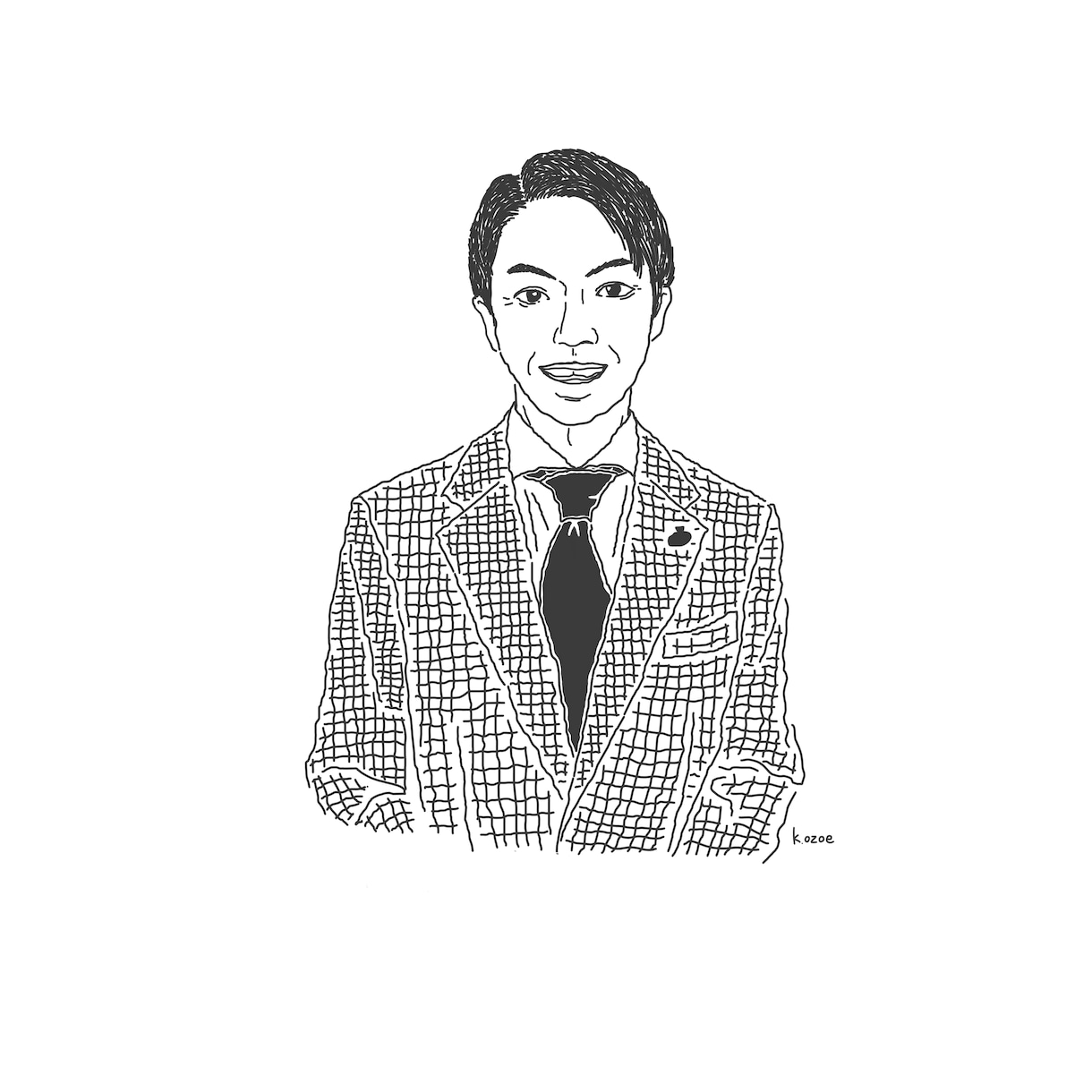 白黒【アイコン】【イラスト】描きます お気に入りの写真を一枚送って頂くだけでアイコンを描きます！ イメージ3