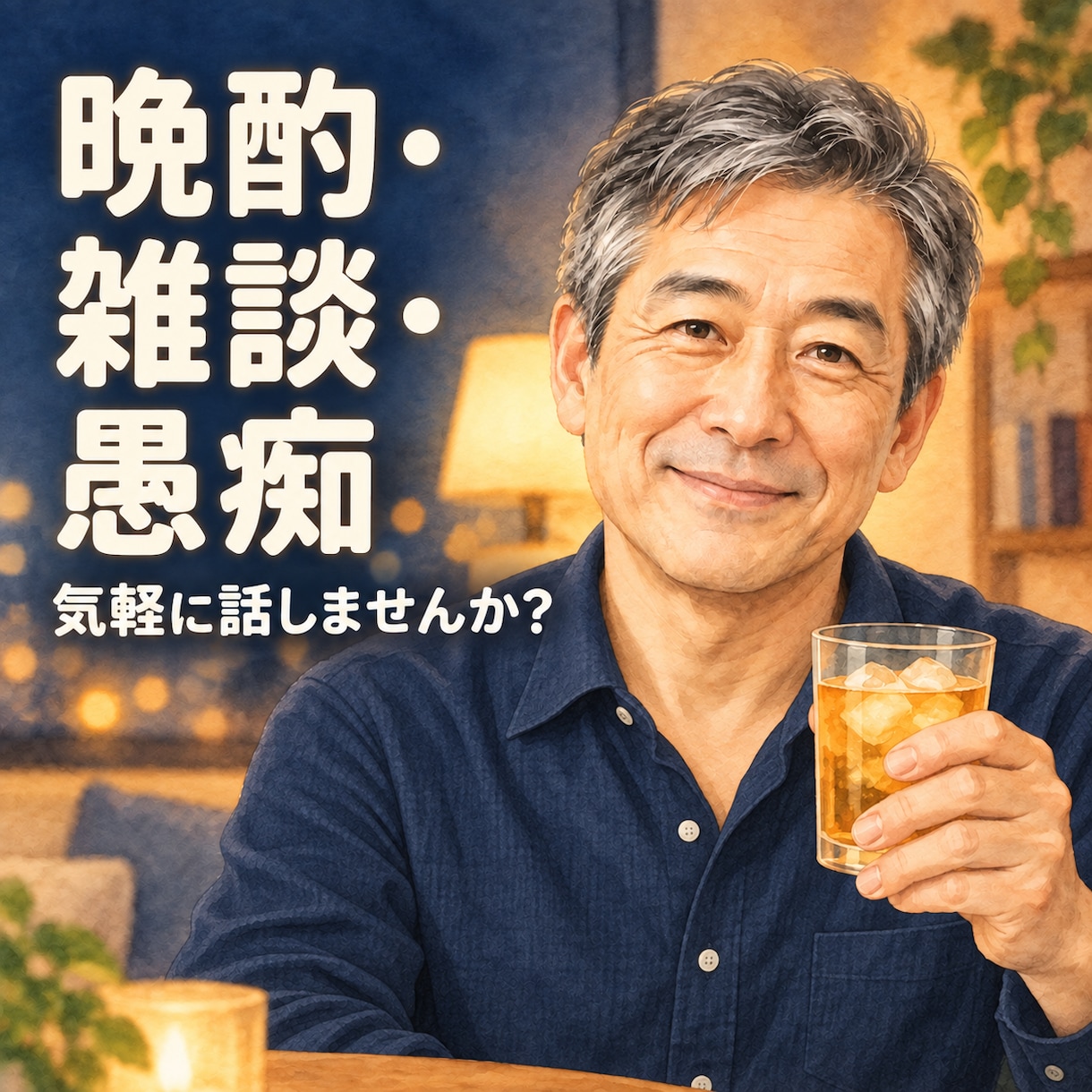 雑談・愚痴・晩酌のお供にお話し相手になります どうでもいい話ほど、誰かに聞いてほしい夜があります。 イメージ1