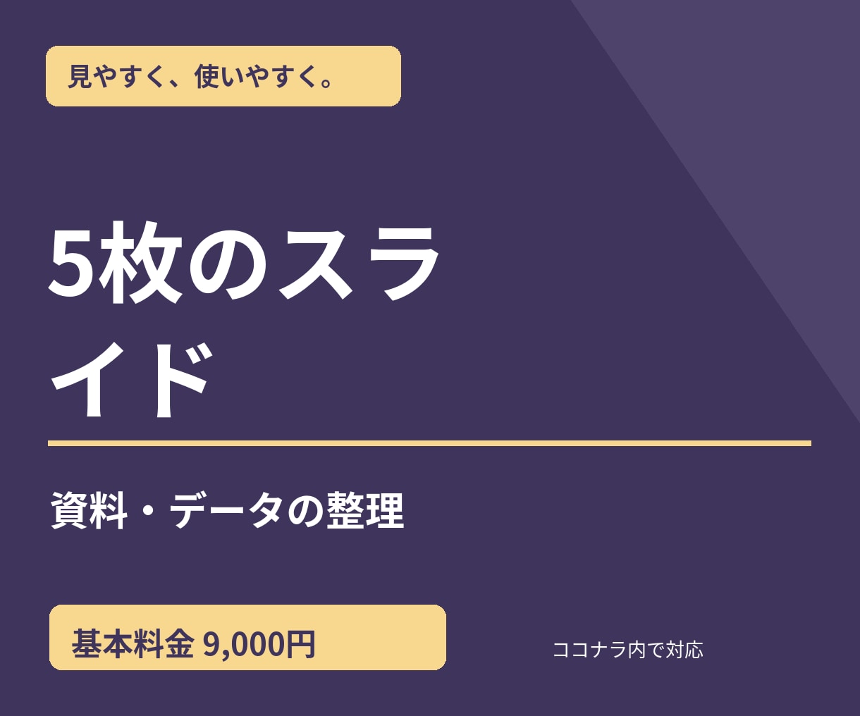 5枚の説明スライドを作成します 文章と図で要点が伝わる資料に整えます イメージ1
