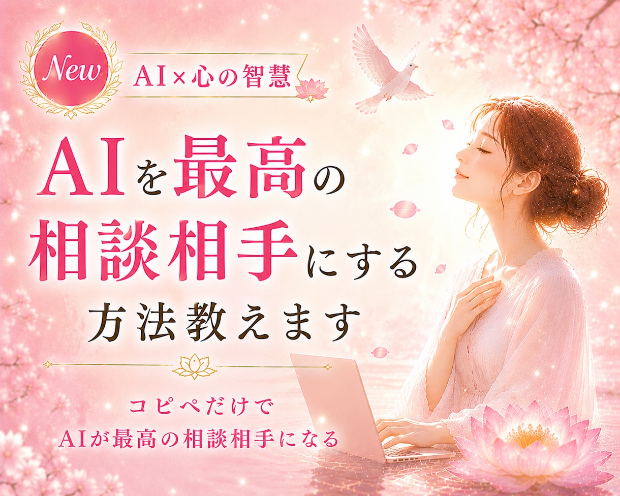 AIを最高の相談相手にする方法教えます コピペだけでAIが最高の相談相手になる イメージ1