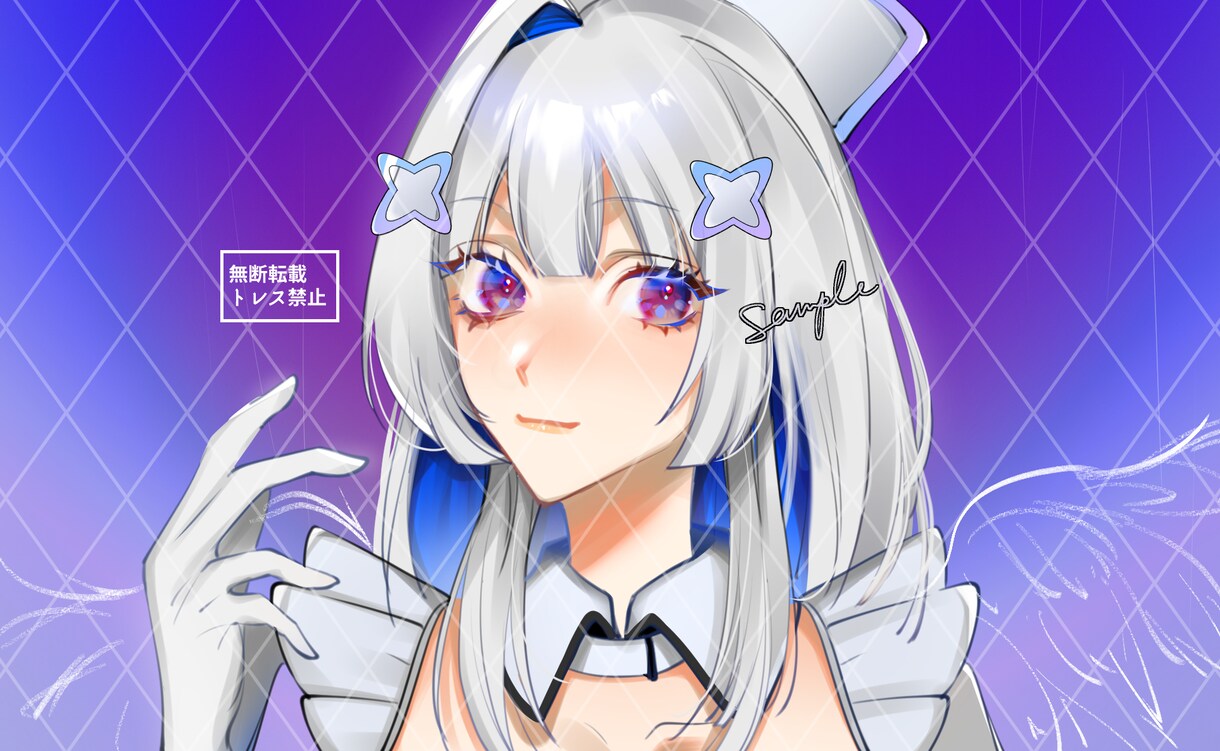 きれい！かわいい！と思ってもらえる制作をします パッと目を引くようなきれい、かわいいイラストを描きます！ イメージ1