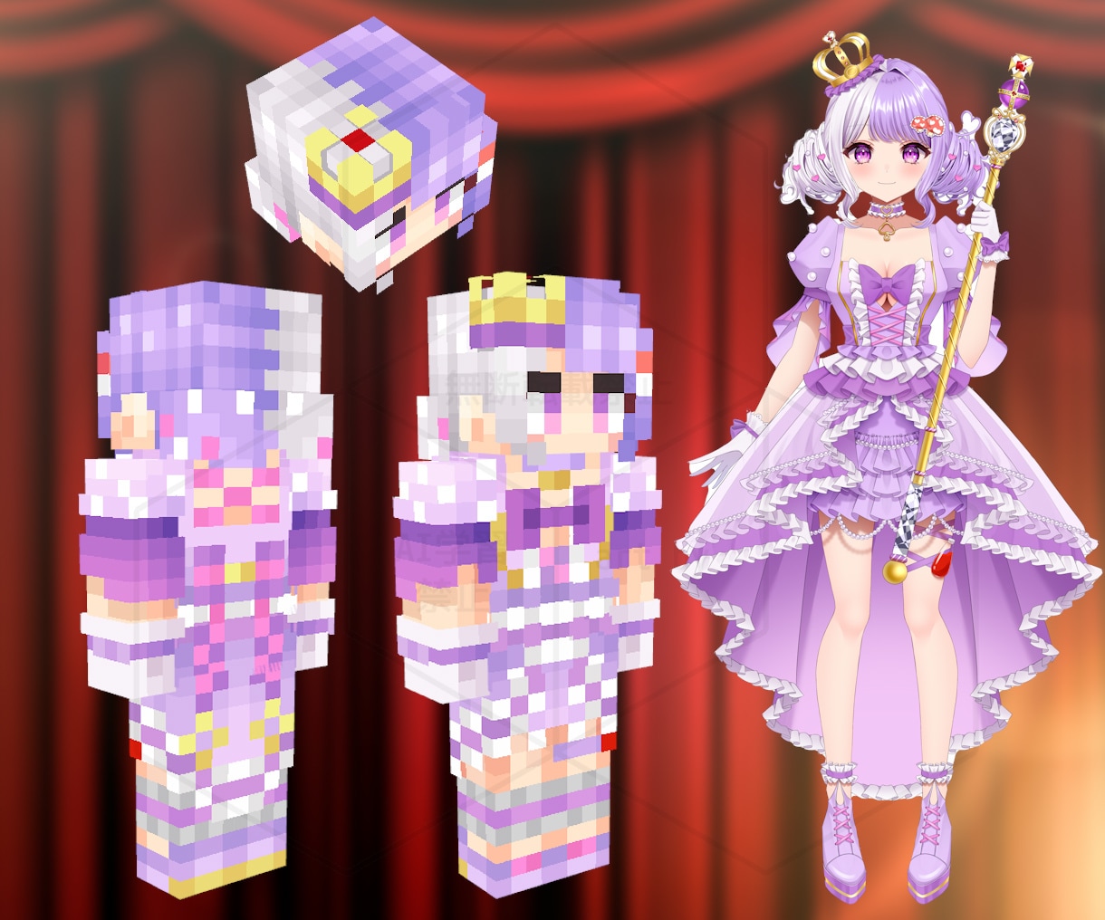 大手企業Vtuber案件多数!再現度に自信あります マイクラスキン作る系YouTuberがあなたのスキン作ります イメージ9