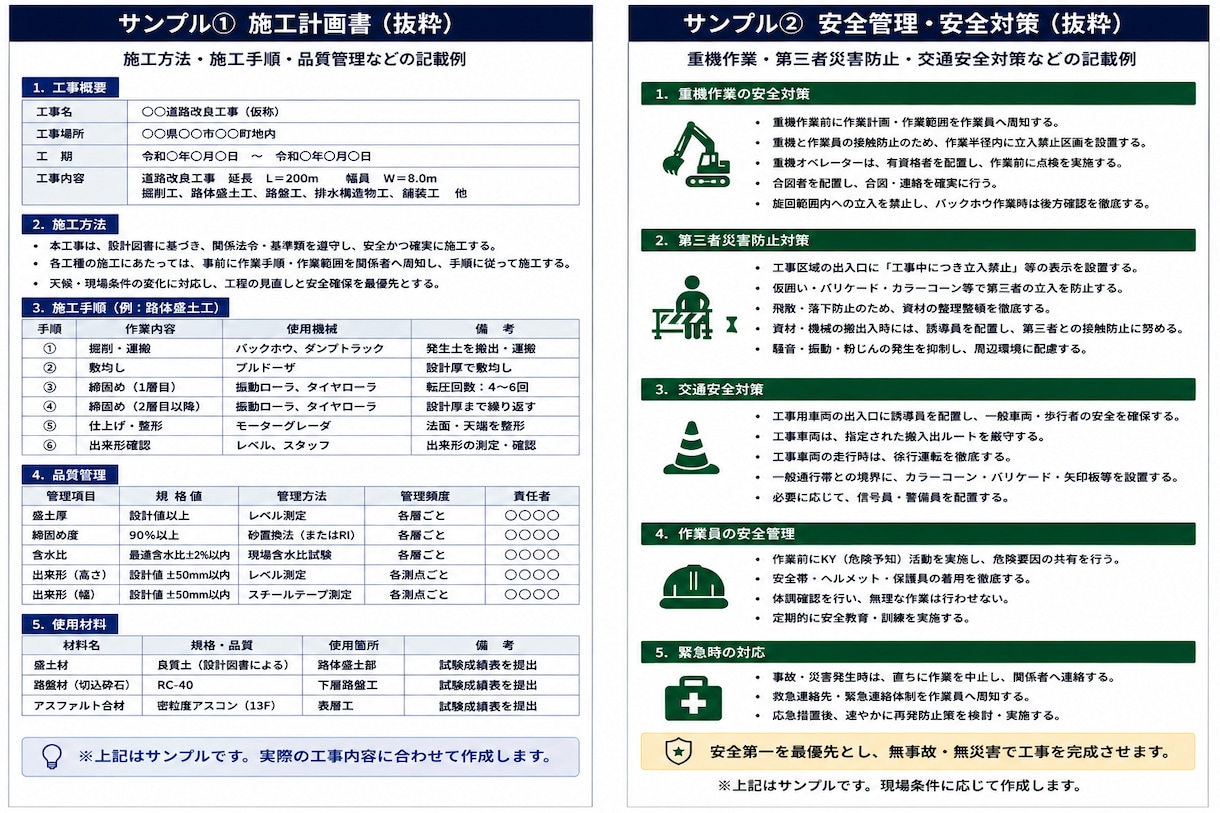 土木工事の資料作成・文章整理をサポートします 現場経験×AIで書類作成を効率化します！ イメージ5