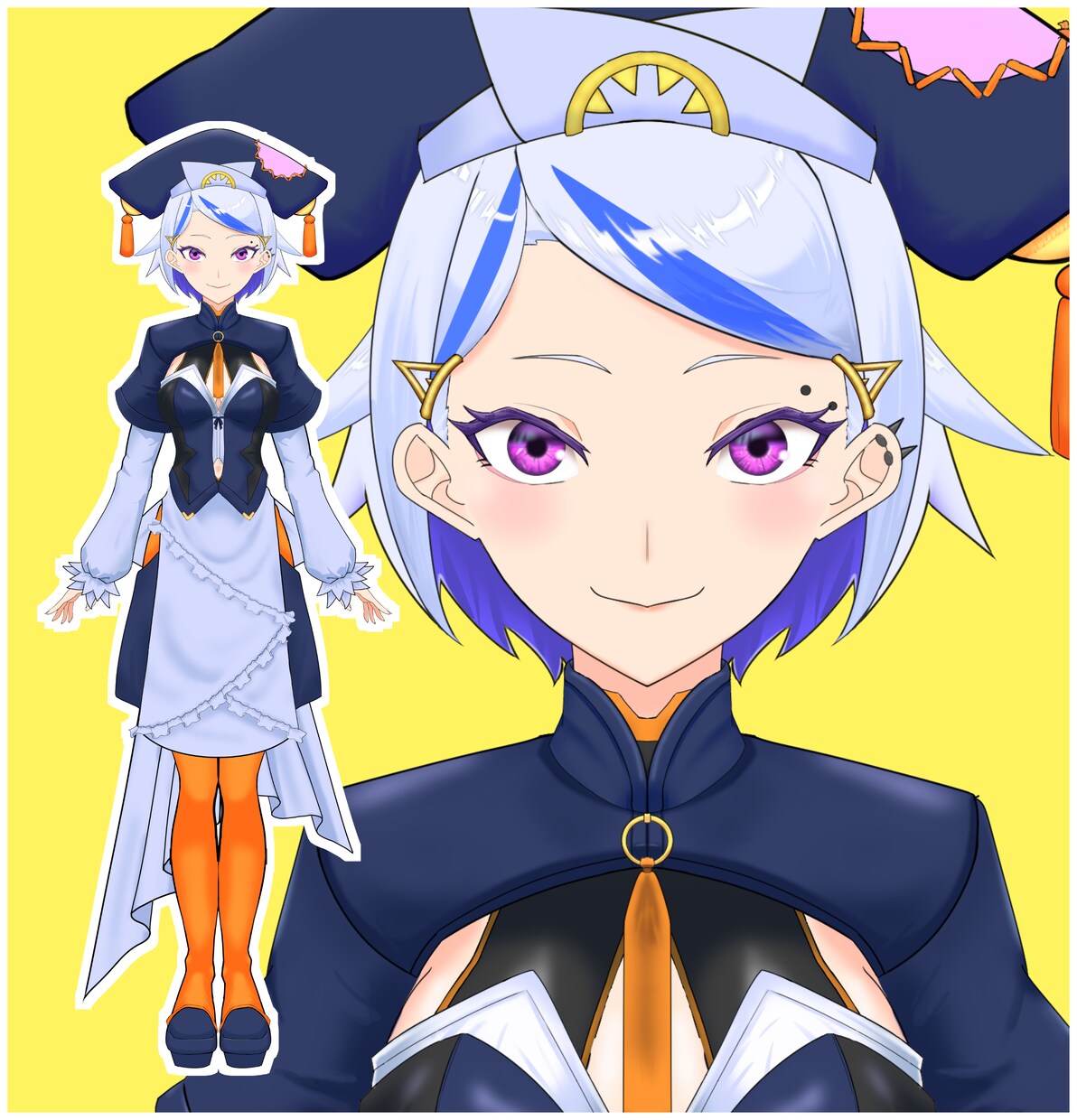 LIVE2D用パーツ分けイラストを作成致します LIVE2D用　カワイイキャラクターイラストお作りします！ イメージ6