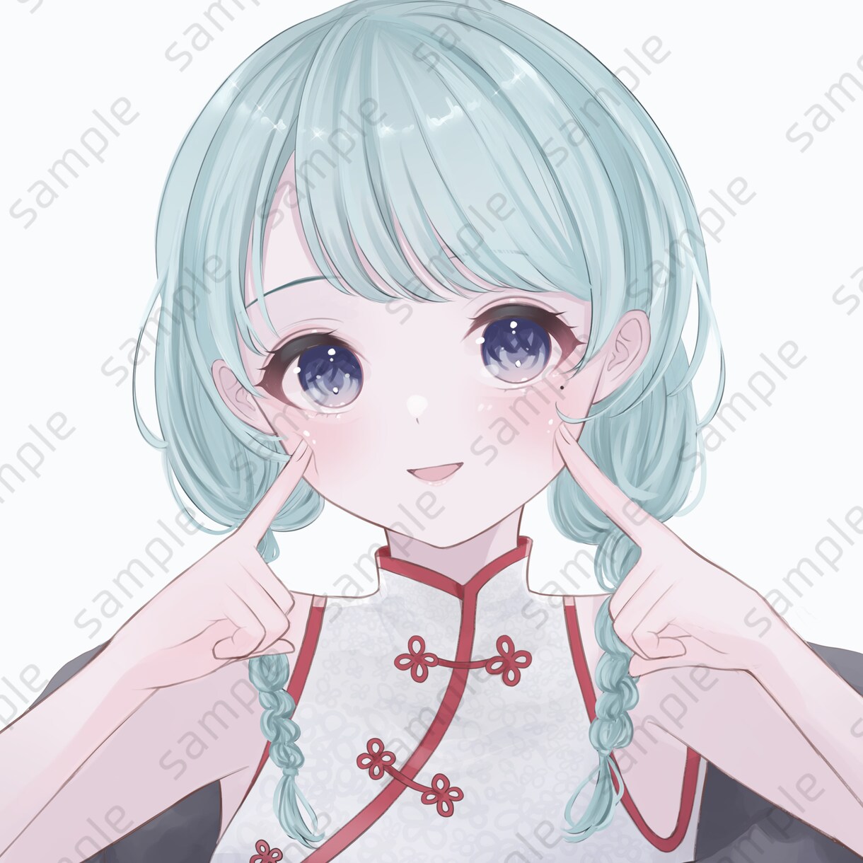 かわいい等身大キャラのSNSアイコン描きます 儚くキラキラした雰囲気で描きます！ イメージ6