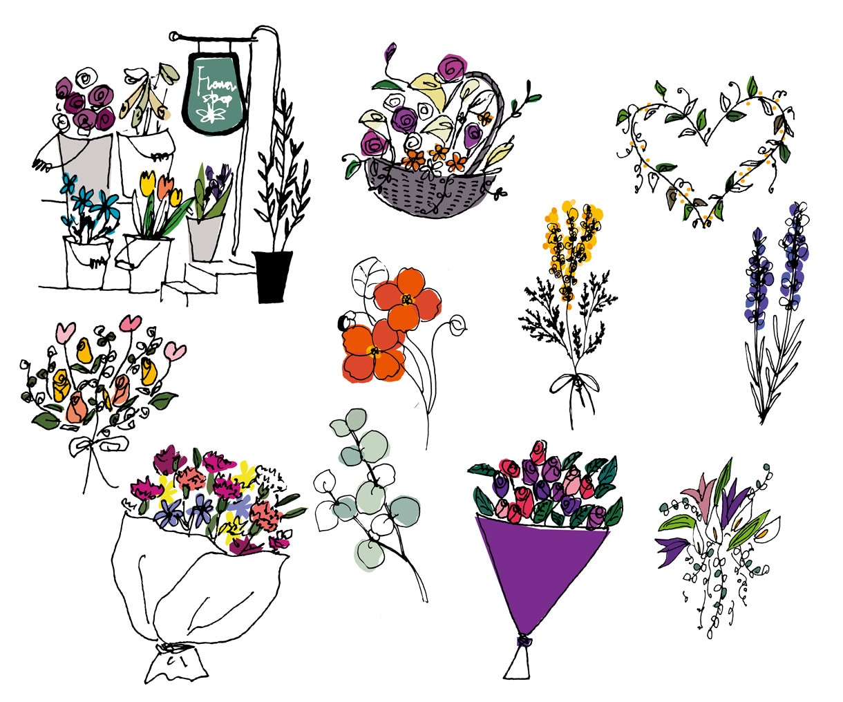 植物のカットイラストを描きます Webや印刷物の挿絵・捕捉説明などにご利用ください イメージ2