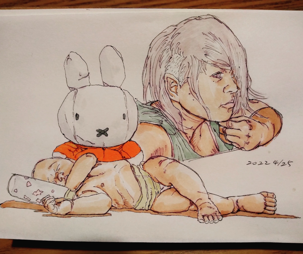 ハガキサイズ位までのイラスト描きます メカ物から人物など出来る範囲で描きます イメージ8
